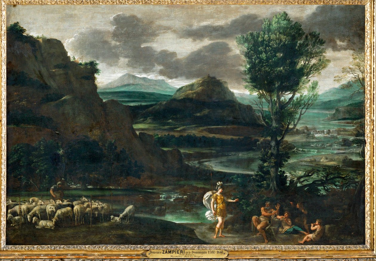 Herminia paimenten joukossa ... tekijältä Domenichino (1581 1641)
