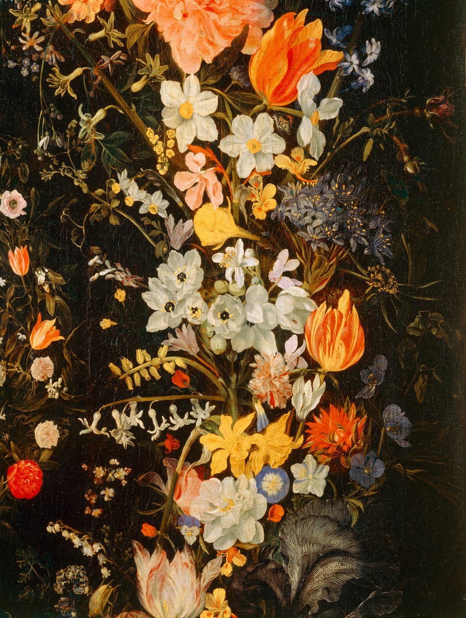 Rakkauden riemuvoitto kukkien ympäröimänä ... tekijältä Domenichino (1581 1641)