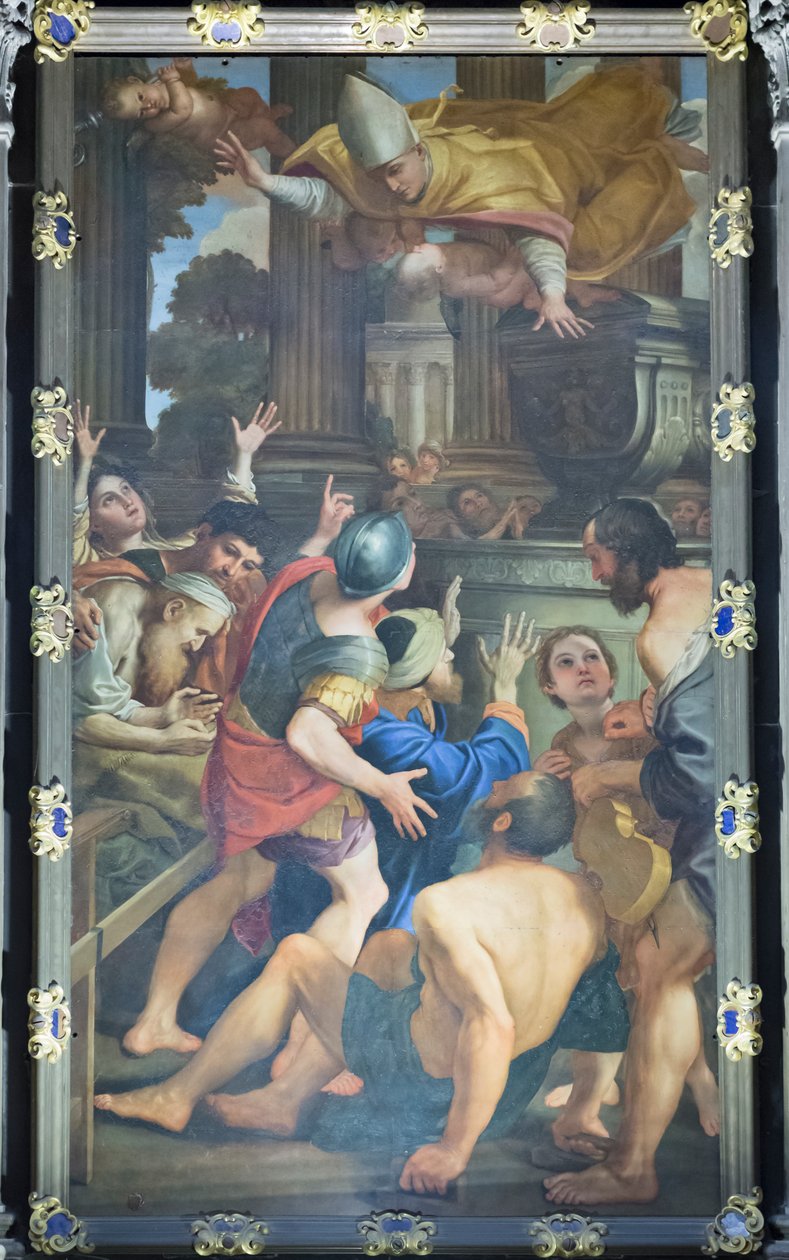 Sairaat San Gennaron haudalla tekijältä Domenichino (1581 1641)