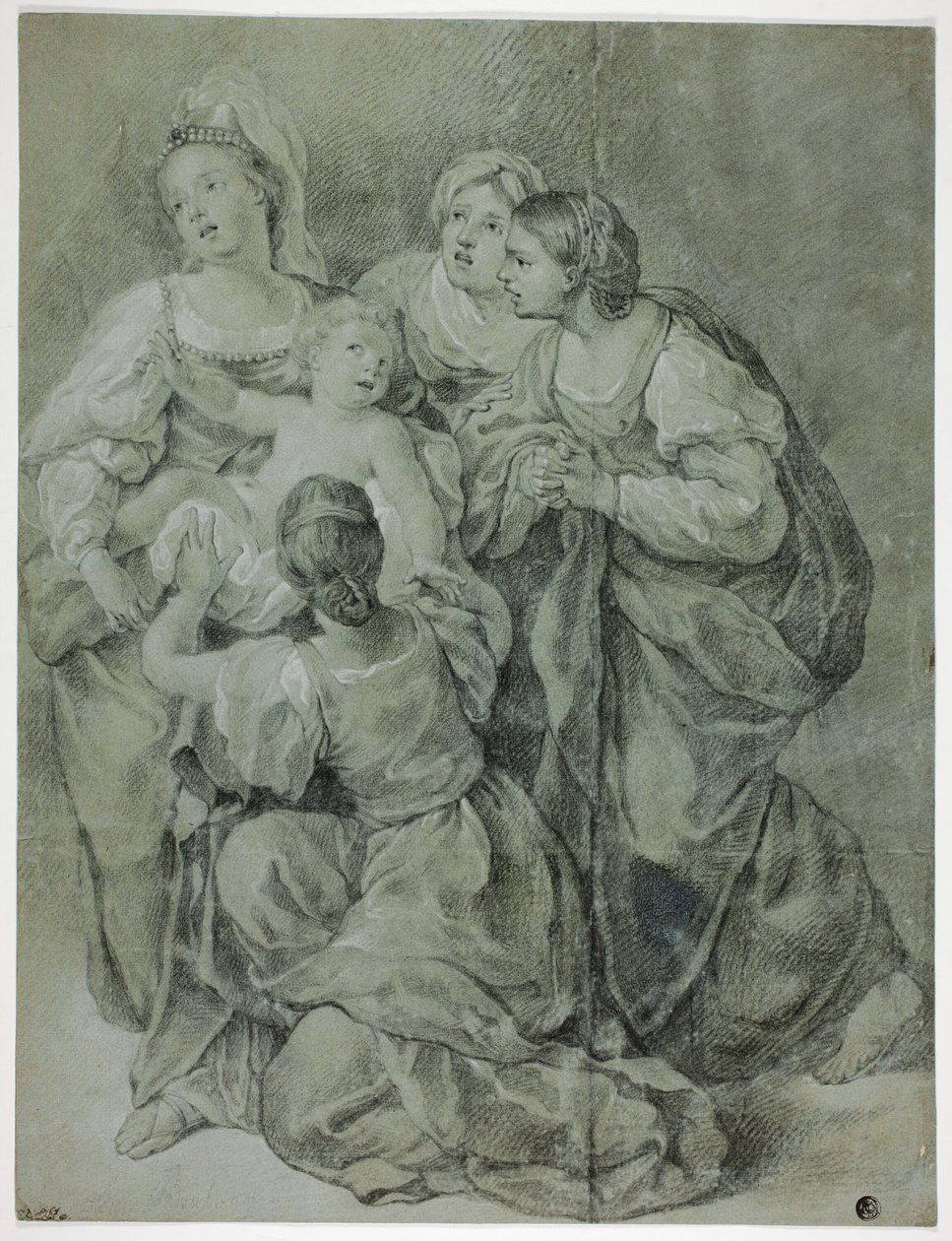 Neljän naisen ja lapsen ryhmä tekijältä Domenichino