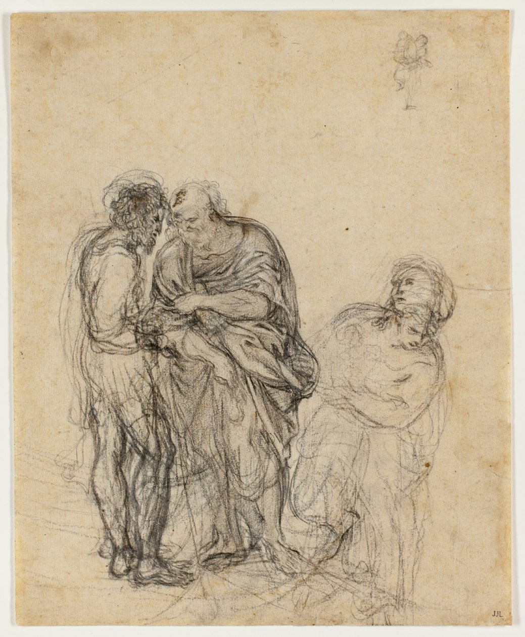 Tutkimus vanhasta miehestä, nuoremmasta miehestä ja naisesta tekijältä Domenichino