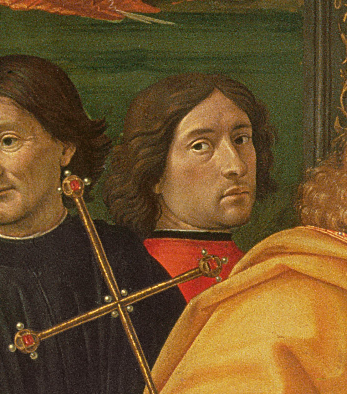 Ghirlandaio teoksesta The Adoration of the Magi, 1488 (tempera paneelissa) tekijältä Domenico Ghirlandaio