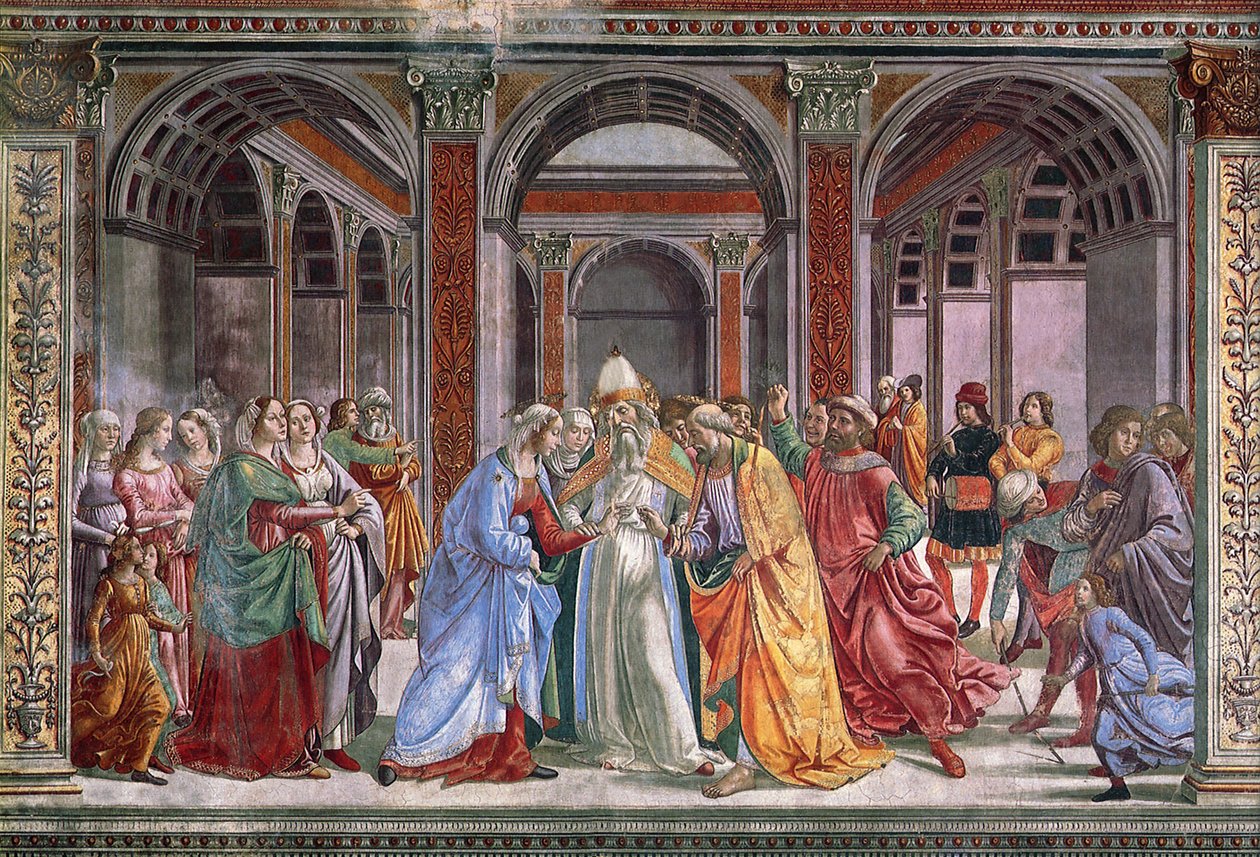 Neitsyen häät 1486-90 tekijältä Domenico Ghirlandaio