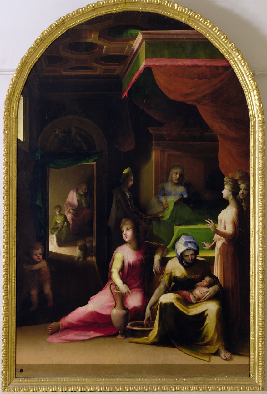 Neitsyen syntymä, n. 1540-43 tekijältä Domenico di Pace Beccafumi  