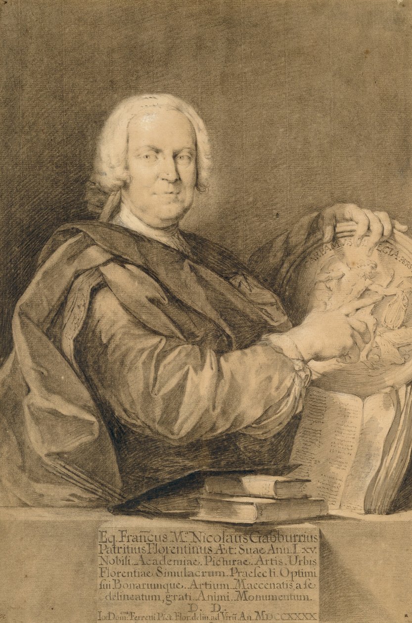 Cavaliere Francesco Maria Niccolò Gabburrin muotokuva tekijältä Giovanni Domenico Ferretti