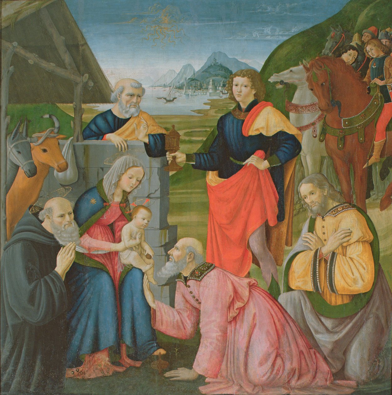 Maagien palvonta tekijältä Domenico Ghirlandaio