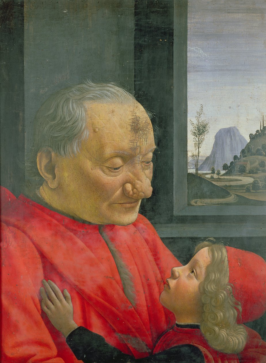 Vanhus ja poika, 1480-luku tekijältä Domenico Ghirlandaio