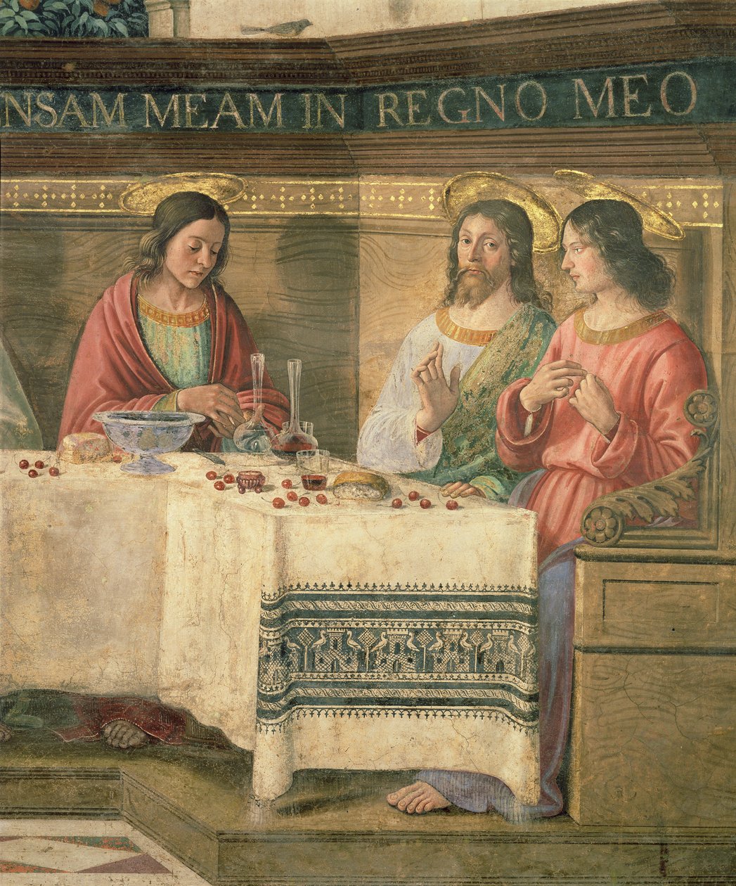 Yksityiskohta viimeisestä ehtoollisesta tekijältä Domenico Ghirlandaio
