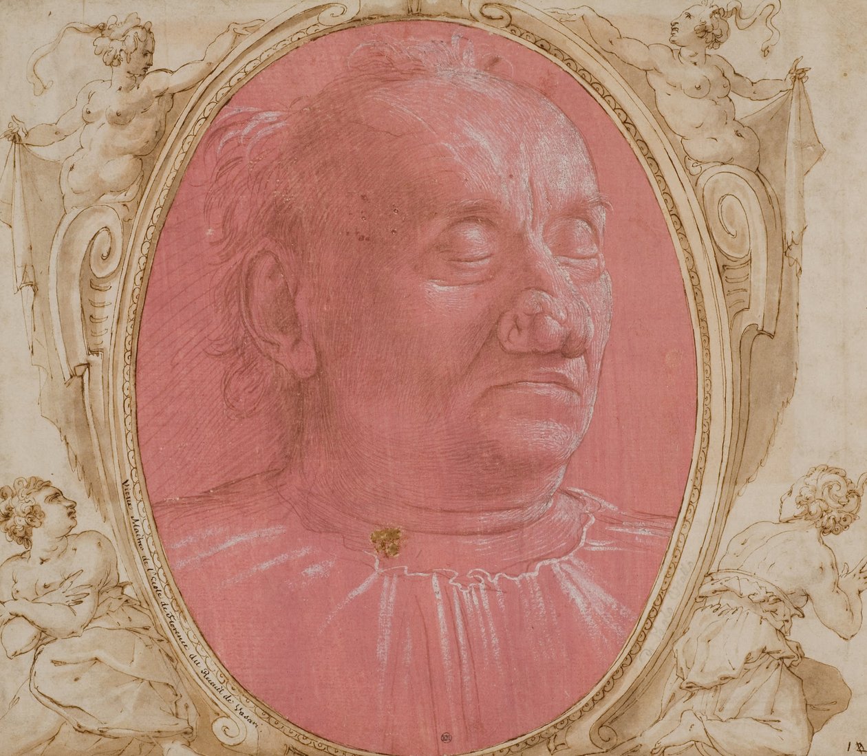 Vanhan miehen pää tekijältä Domenico Ghirlandaio