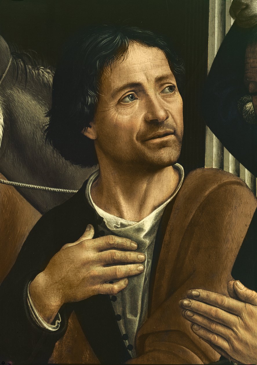 Omakuva (yksityiskohta alttaritaulusta) tekijältä Domenico Ghirlandaio