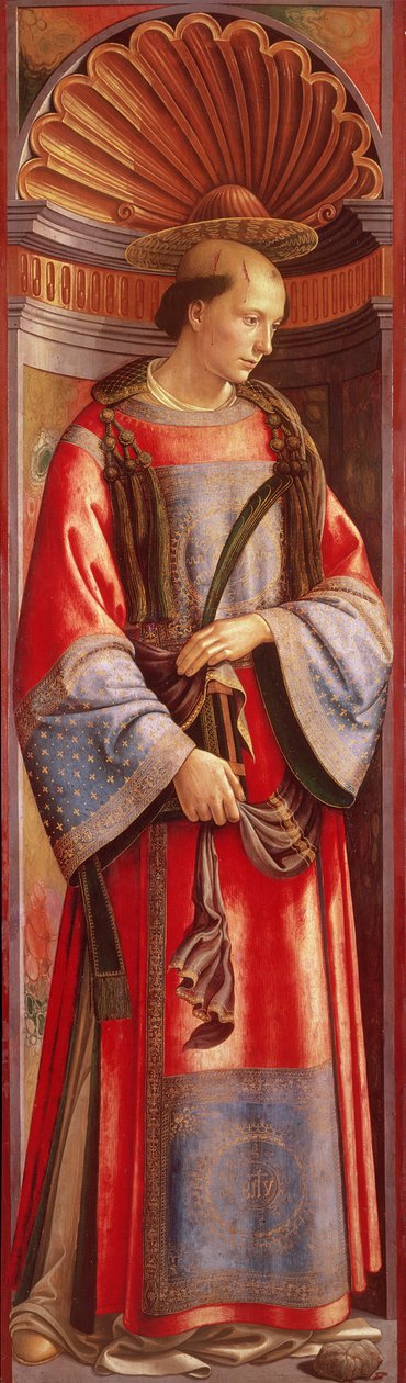 Pyhä Stefanos marttyyri (tempera paneelissa) tekijältä Domenico Ghirlandaio