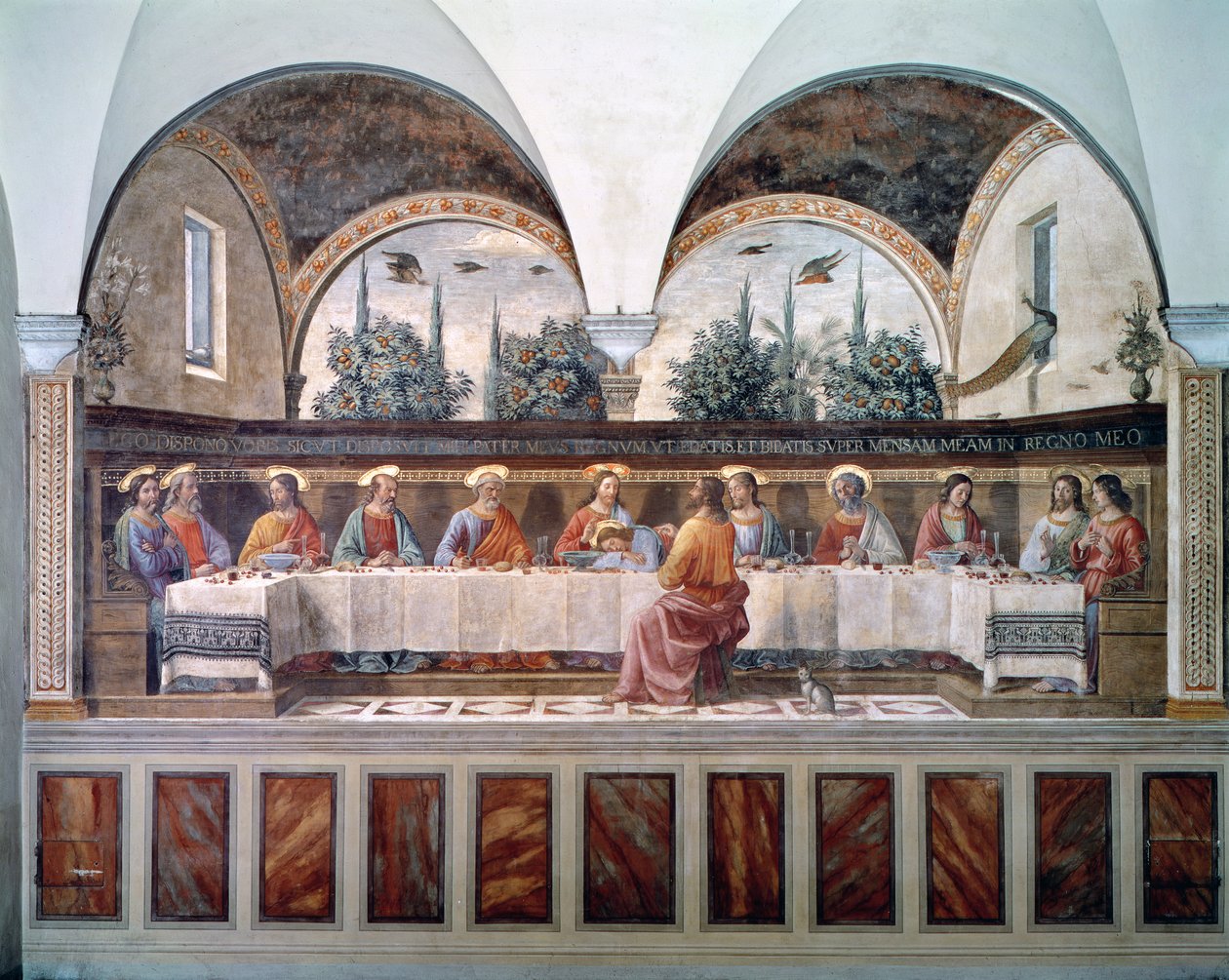 Viimeinen ehtoollinen tekijältä Domenico Ghirlandaio