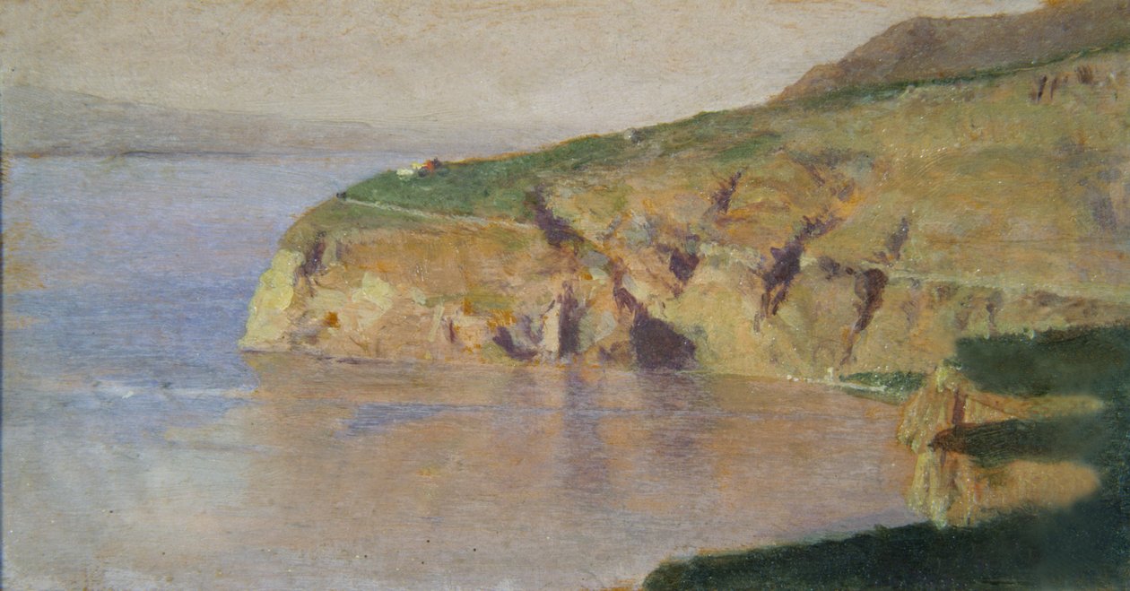 Sorrenton maisema (öljy puulle) tekijältä Domenico Morelli