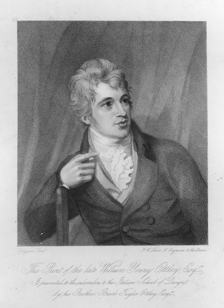 William Young Ottley, kaivertanut Frederick Christian Lewis, n. 1836 tekijältä Domenico Pellegrini