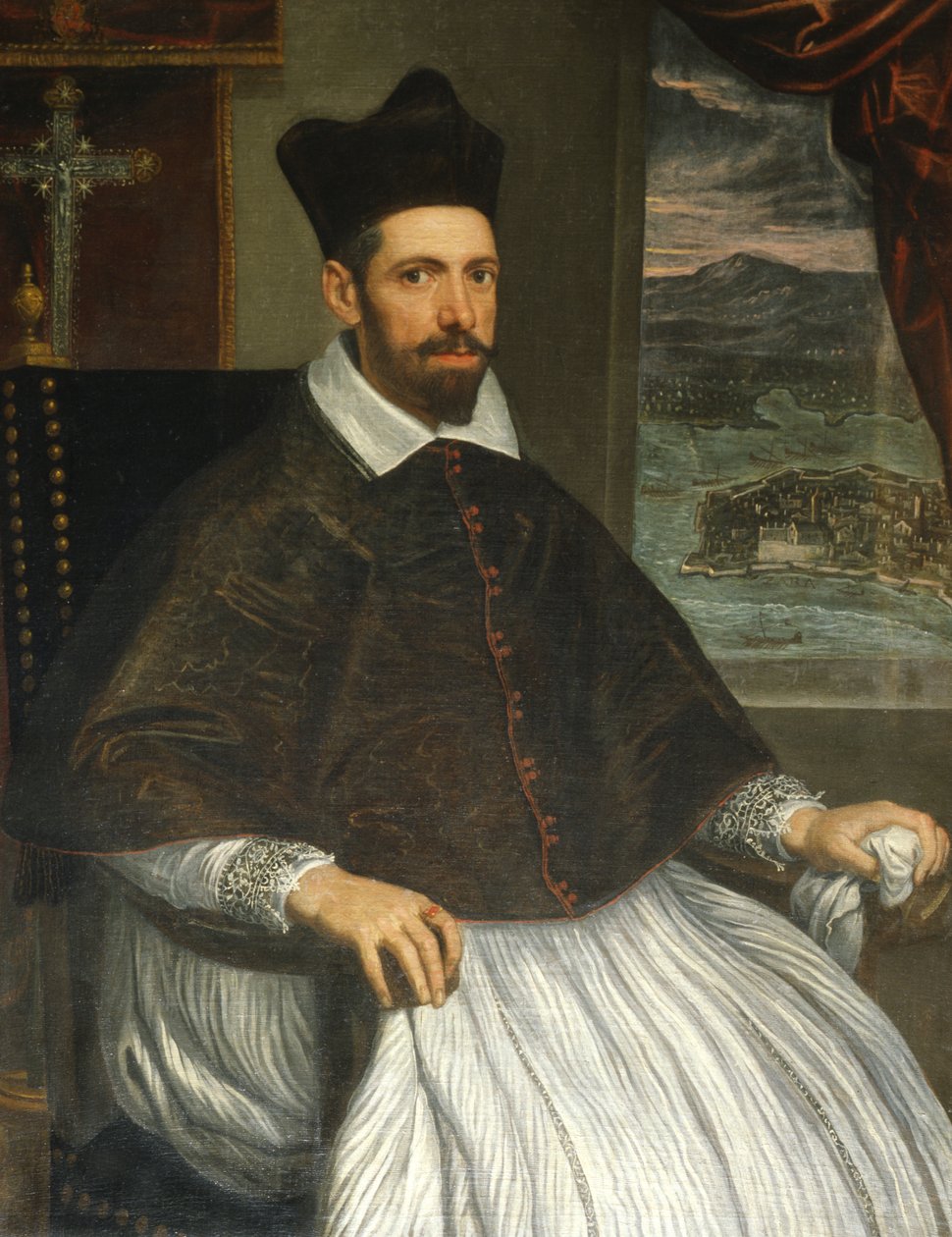 Zadarin arkkipiispan Luca Stellan muotokuva tekijältä Domenico Robusti Tintoretto