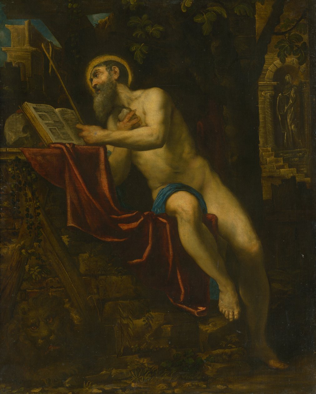 Pyhä Jerome tekijältä Domenico Robusti Tintoretto