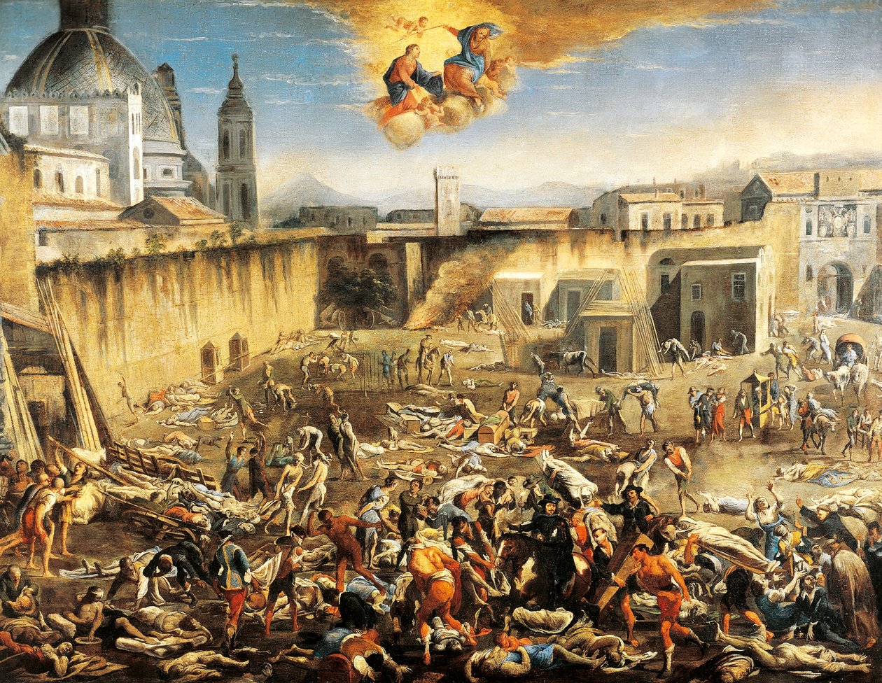 Kauppatori (Largo Mercatello), Napolin rutto tekijältä Domenico Gargiulo