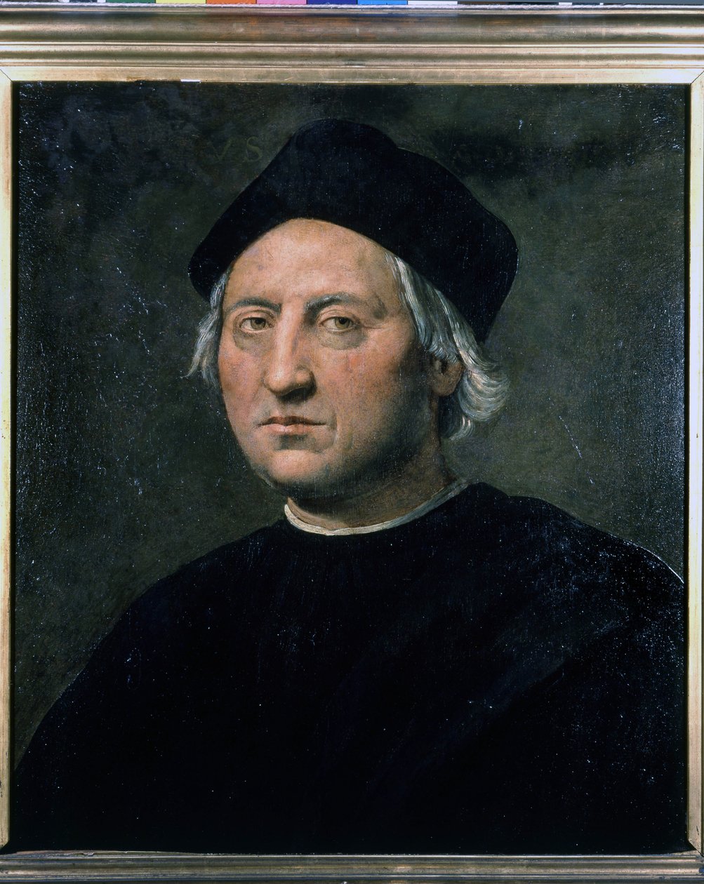 Kristoffer Kolumbuksen muotokuva - Ghirlandaion ansiota, Geenien merimuseo - Pegli tekijältä Domenico (attr.to) Ghirlandaio