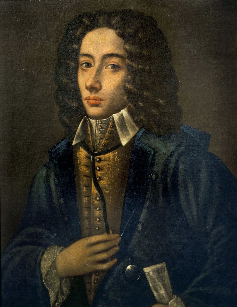 Muotokuva Giovanni Battista Pergolesista (Jean Baptiste Pergolese, Jean-Baptiste) (1710 - 1736). Öljy puulle, kirjoittanut Domenico Antonio Vaccaro. Napolin konservatorio. Giovanni Battista Pergolesin maalaus Domenico Antonio Vaccaro Napolin konservatorios tekijältä Domenico Antonio Vaccaro