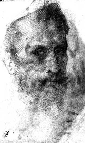 Parrakas mies (punainen liitu) tekijältä Domenico Beccafumi