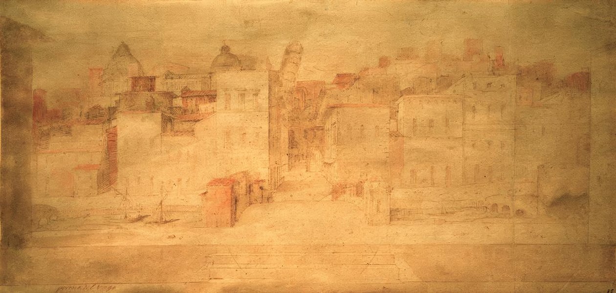 D.Beccafumi, teatterinäkymä Pisassa tekijältä Domenico Beccafumi