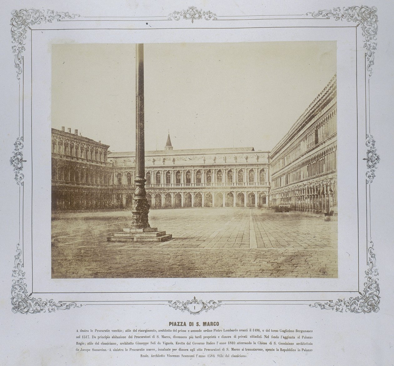 Piazza San Marco, noin 1855 tekijältä Domenico Bresolin