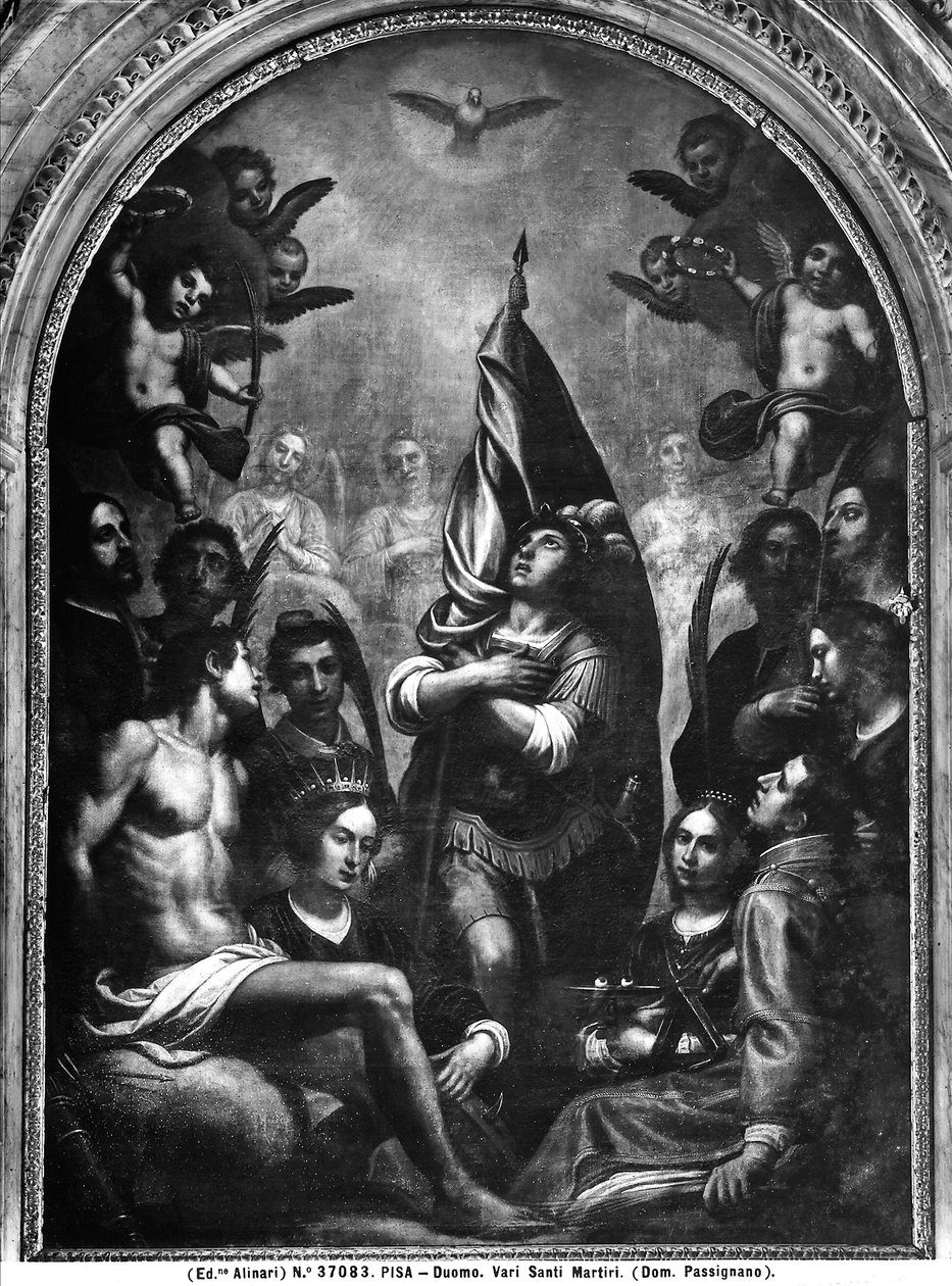 Marttyyri-pyhät Pyhän Hengen palvonnassa, 1603 tekijältä Domenico Cresti