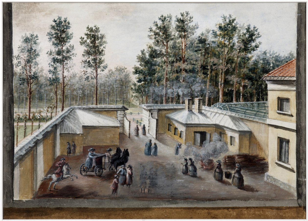 Pyhän Maria Magdaleenan sairaala Pavlovskissa, n. 1783 tekijältä Domenico Felice Lamoni