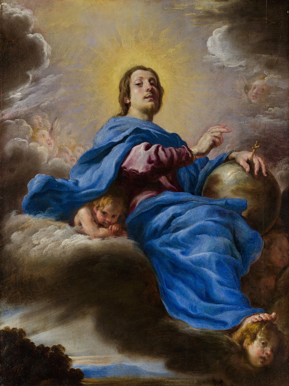 Salvator Mundi, n. 1622-23 tekijältä Domenico Fetti or Feti