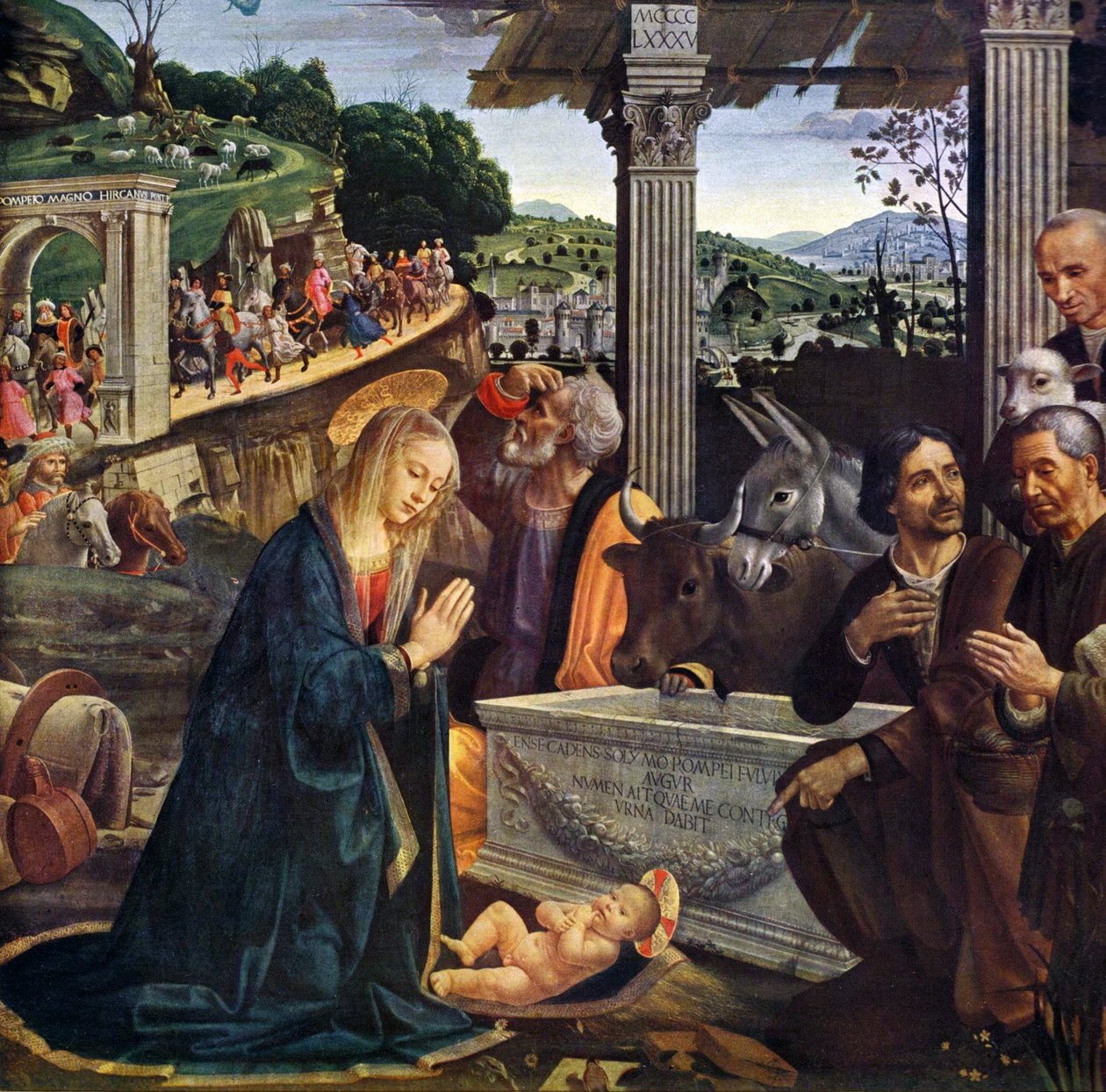 Paimenten palvonta tekijältä Domenico Ghirlandaio