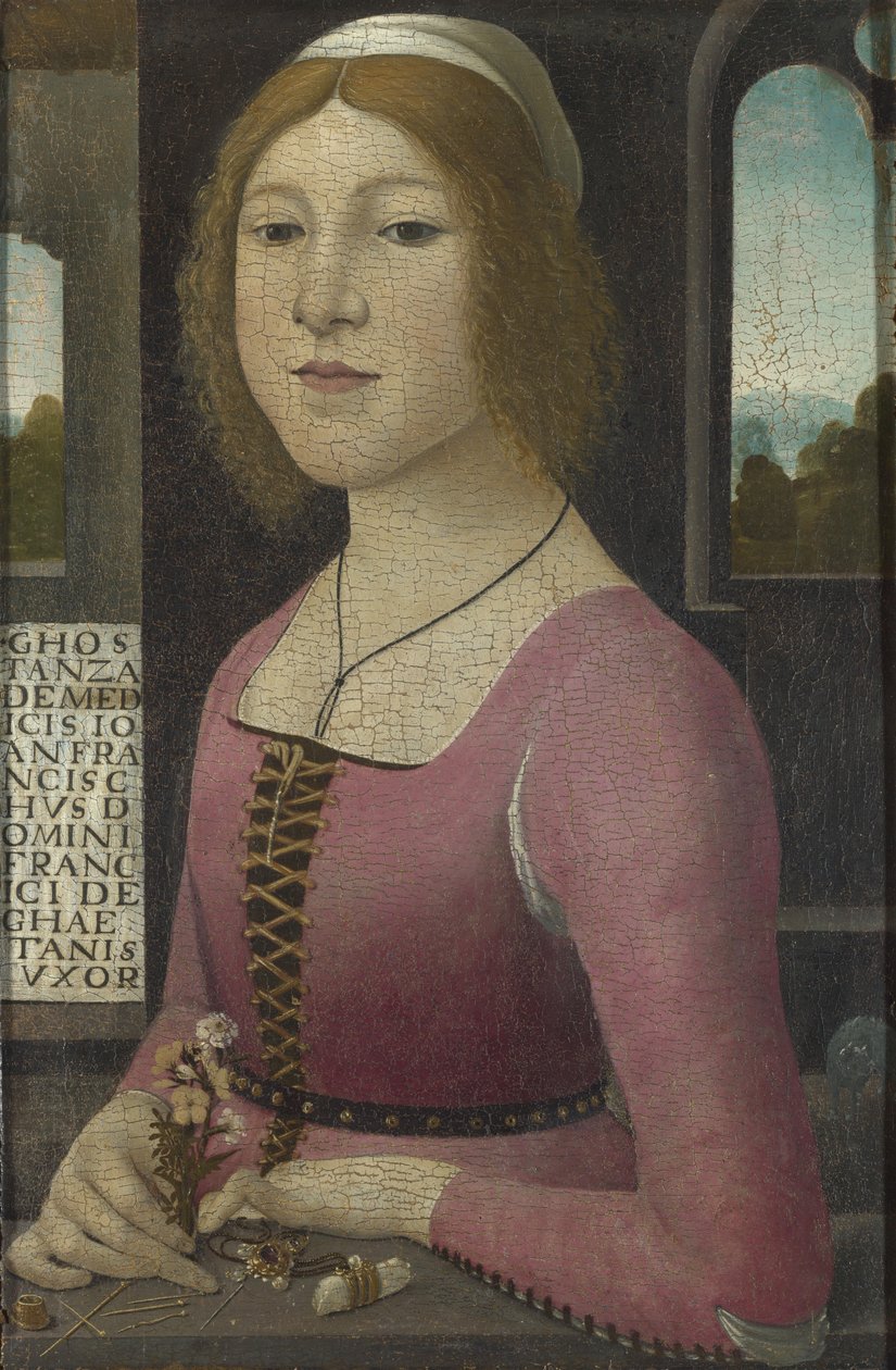 Costanza Caetani, noin 1485 tekijältä Domenico, Ghirlandaio