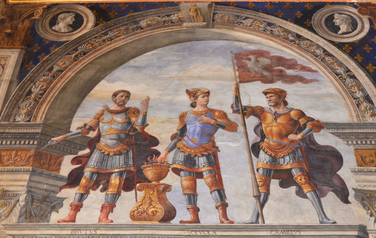 Sala dei Giglin koristelu, 1482-1484 tekijältä Domenico Ghirlandaio