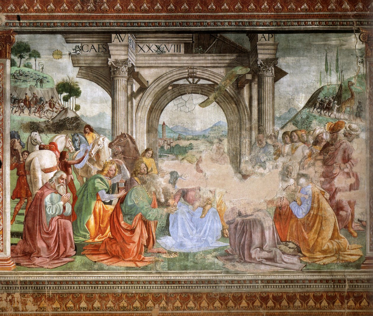 Saksa: Magi Adoration of the Magi tekijältä Domenico Ghirlandaio
