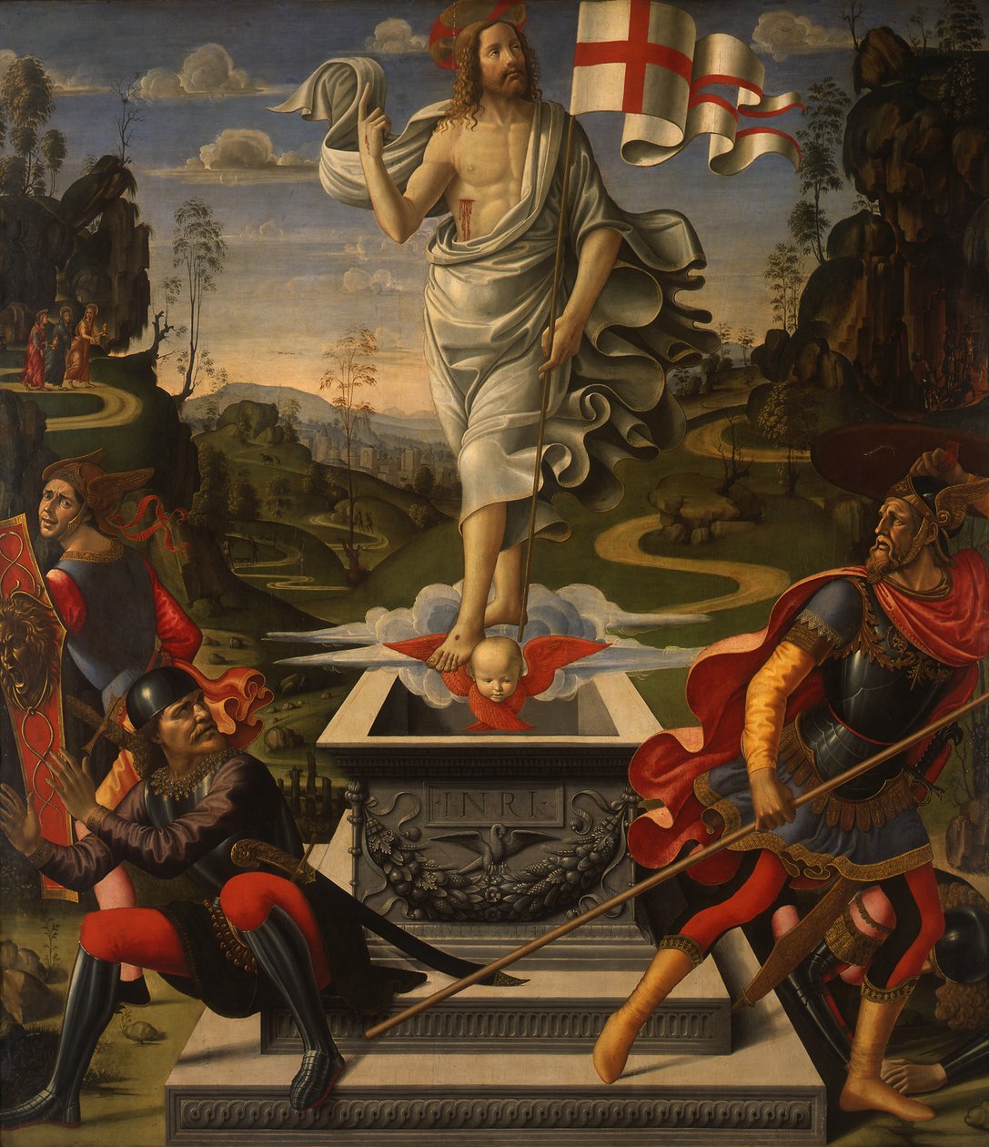 Saksa: Die Auferstehung Christi Kristuksen ylösnousemus tekijältä Domenico Ghirlandaio