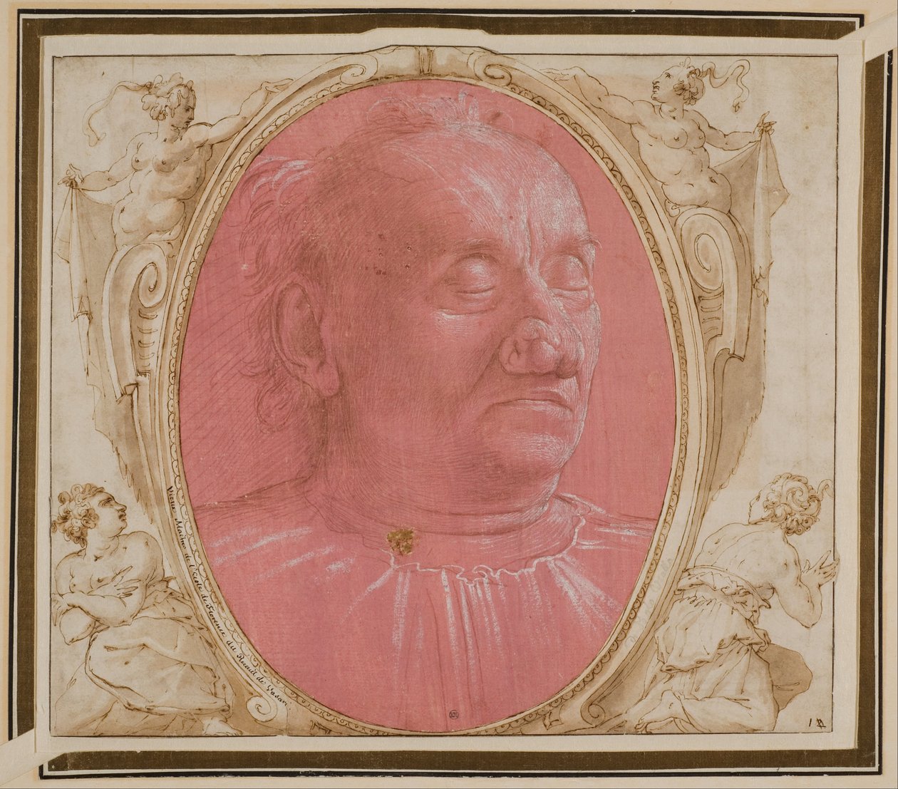 Vanhan miehen pää tekijältä Domenico Ghirlandaio