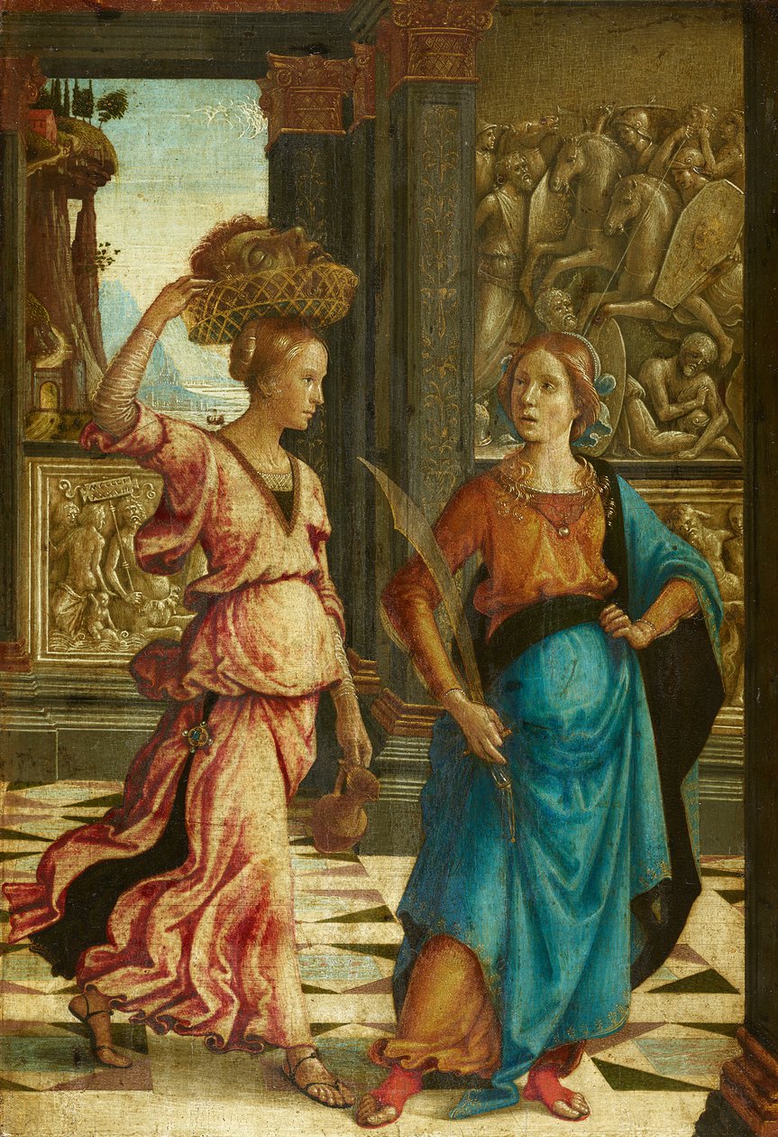 Judith palvelustyttönsä kanssa tekijältä Domenico Ghirlandaio