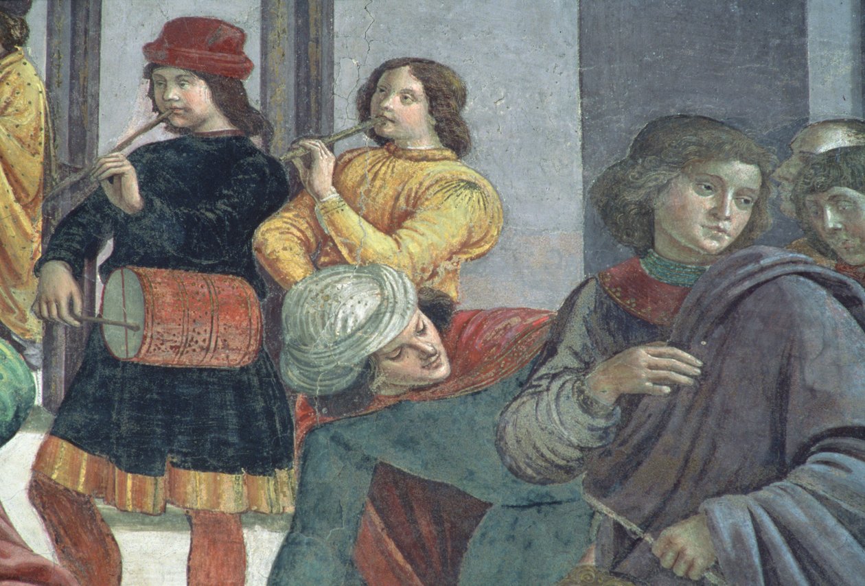 Muusikot, Neitsyen häistä tekijältä Domenico Ghirlandaio