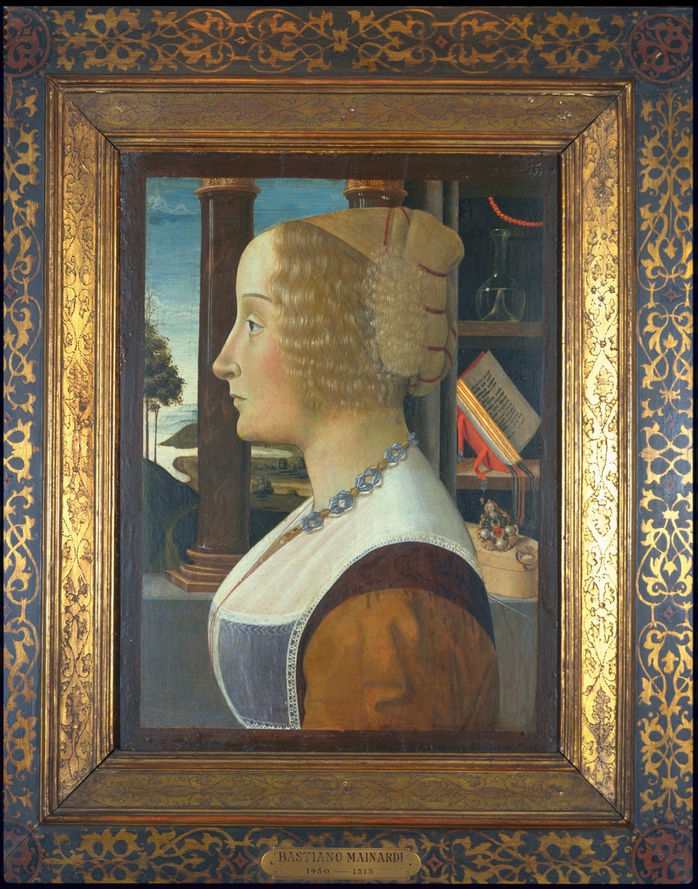 Naisen muotokuva, n. 1490 (tempera taulussa) tekijältä Domenico Ghirlandaio