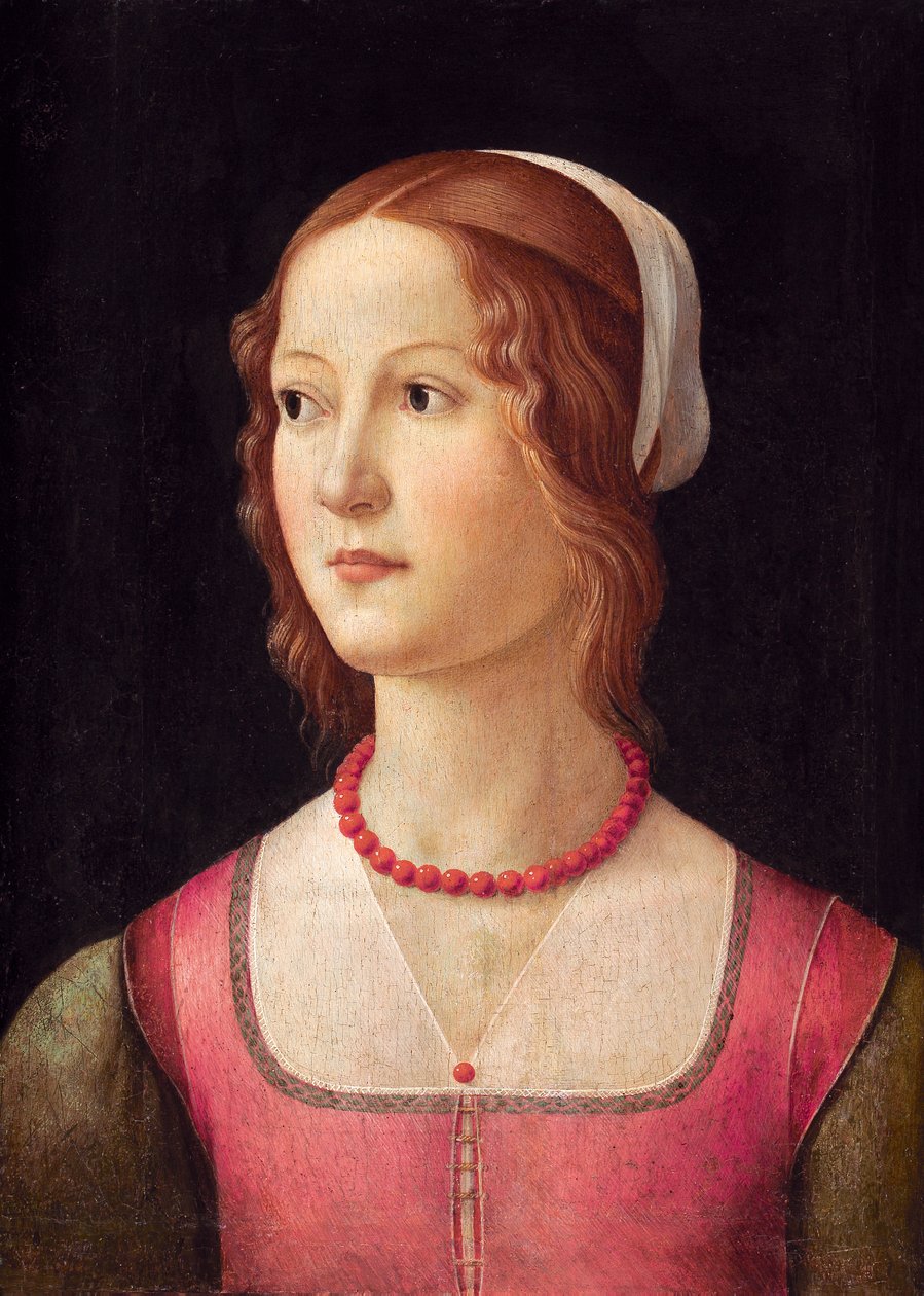 Nuoren naisen muotokuva tekijältä Domenico Ghirlandaio