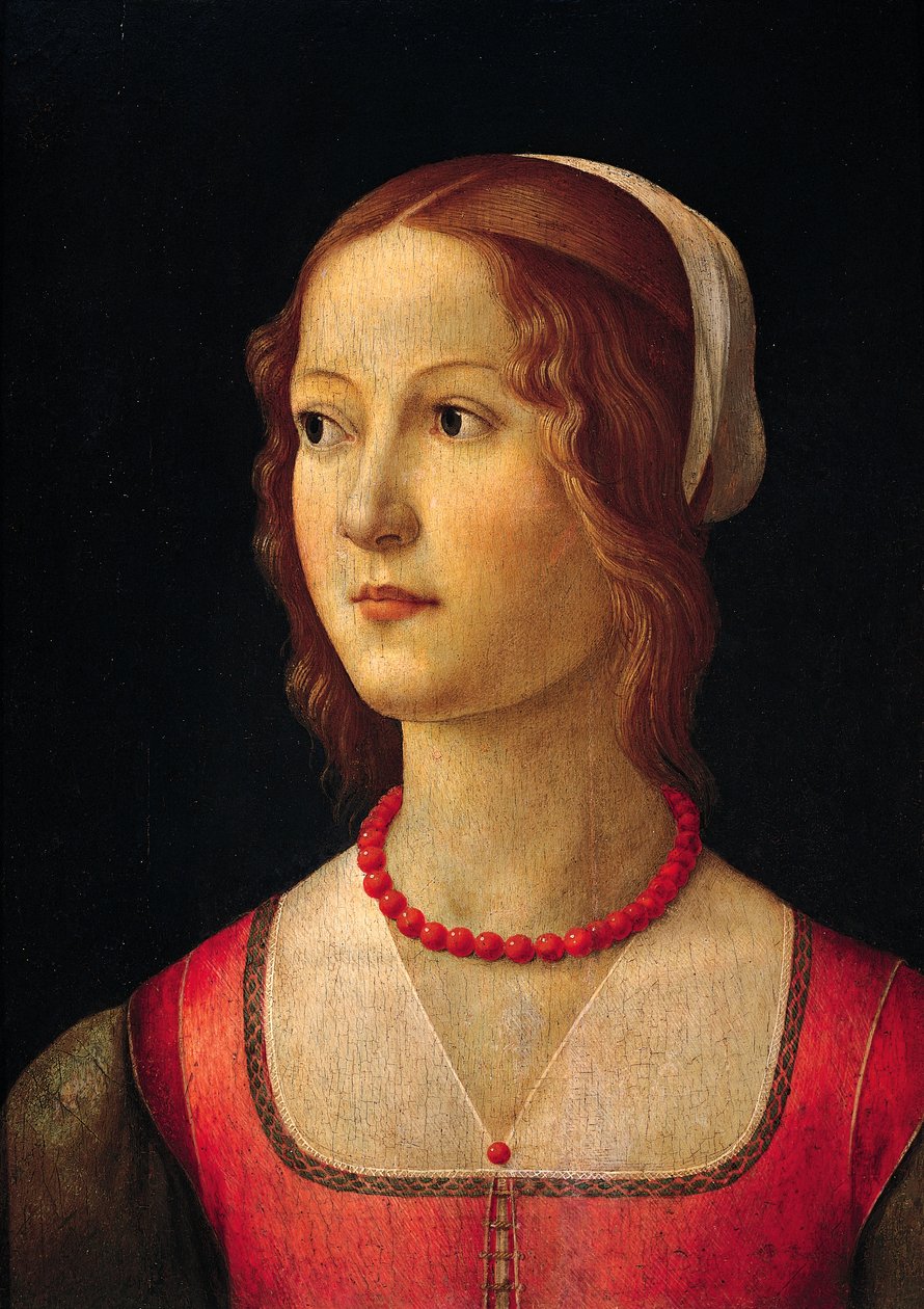 Domenico Ghirlandaion (1449-1494) muotokuva nuoresta tytöstä, noin 1485 tekijältä Domenico Ghirlandaio
