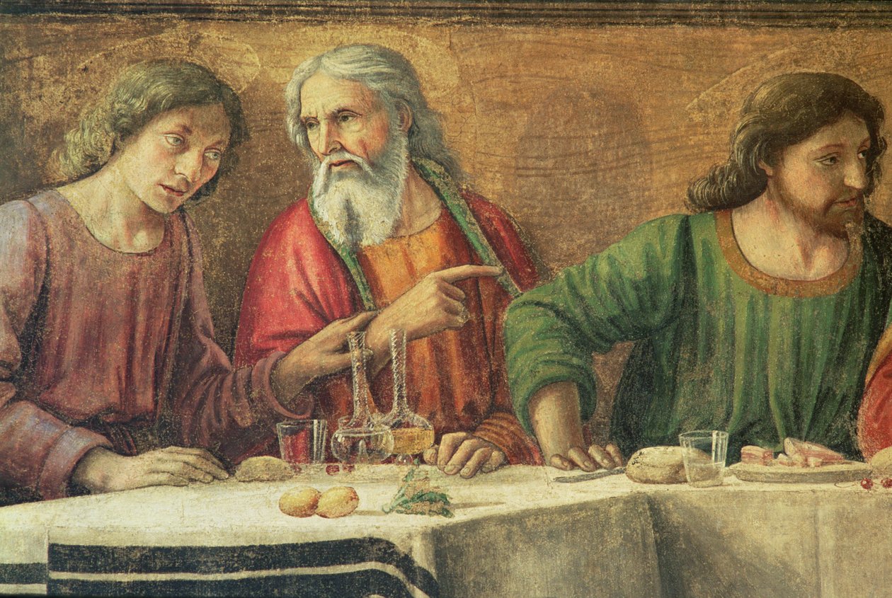 Viimeinen ehtoollinen, 1480 tekijältä Domenico Ghirlandaio