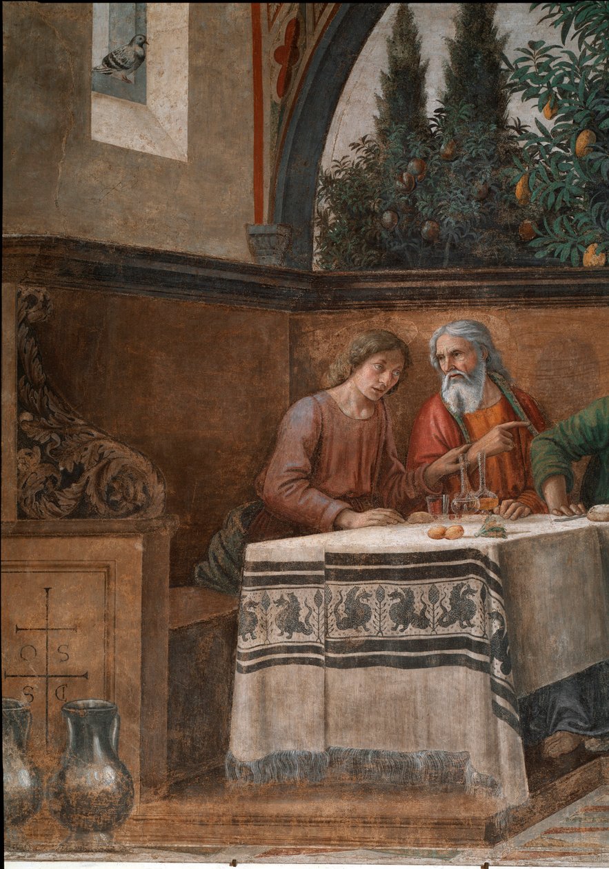 Viimeinen ehtoollinen. Yksityiskohta. (Fresko tekijältä Domenico Ghirlandaio