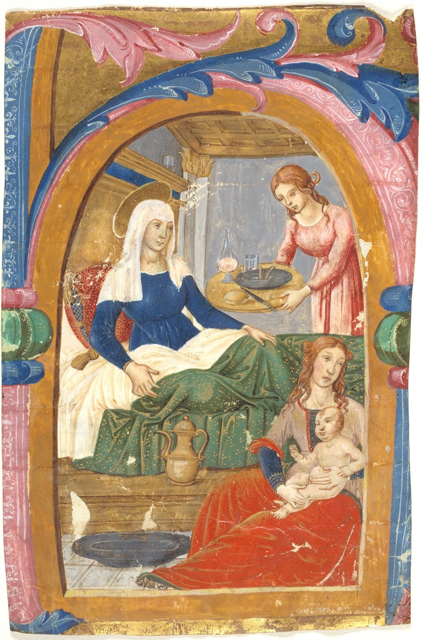 Neitsyen syntymä alussa H tekijältä Domenico Ghirlandaio