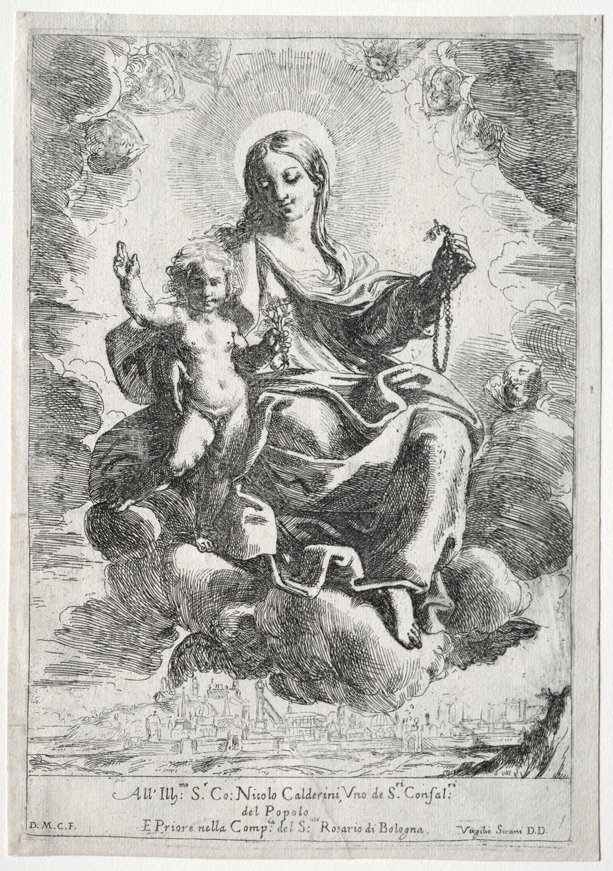 Ruusukon Madonna. tekijältä Domenico Maria Canuti