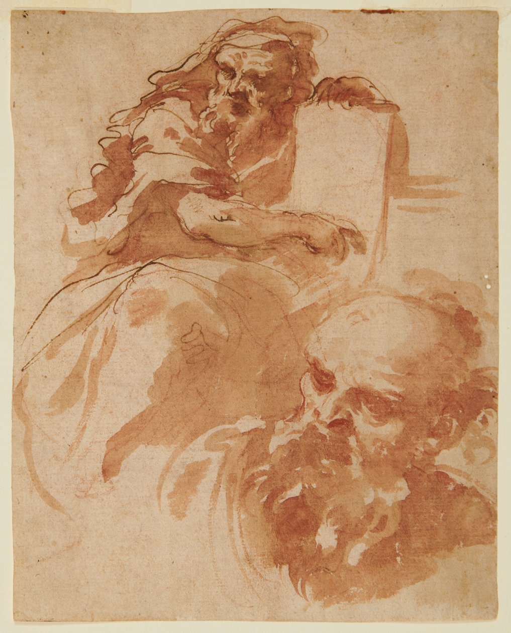 Seated Prophet (Recto) tekijältä Domenico Maria Canuti