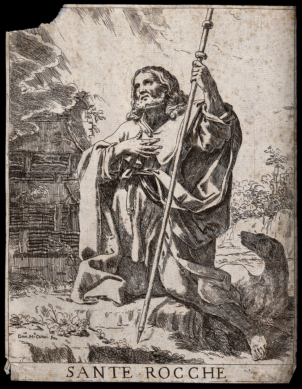 Pyhä Rochus tekijältä Domenico Maria Canuti