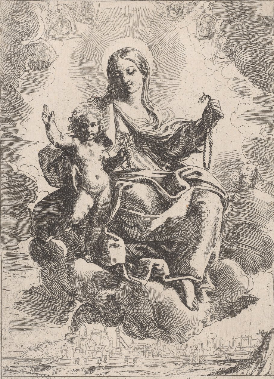 Ruusukkeen neitsyt, 1645-84. tekijältä Domenico Maria Canuti