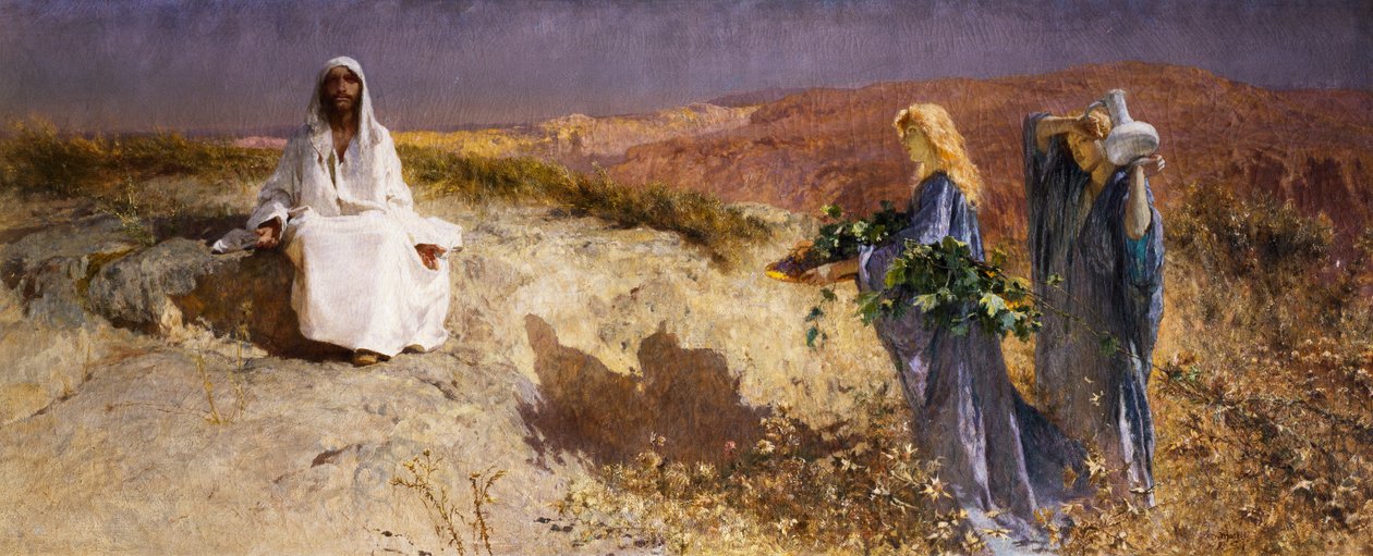 Kristus autiomaassa tekijältä Domenico Morelli