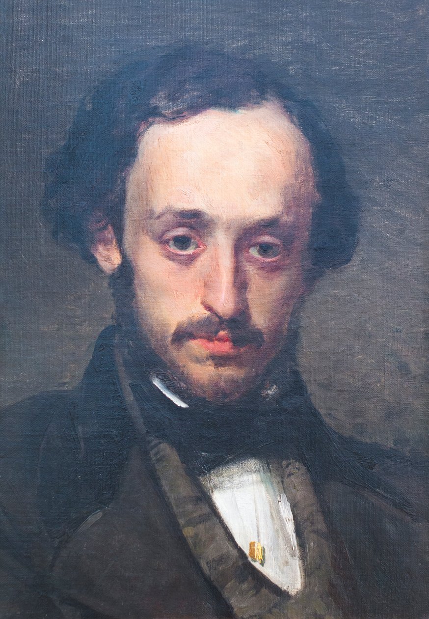 Pasquale Villari nuorena miehenä tekijältä Domenico Morelli