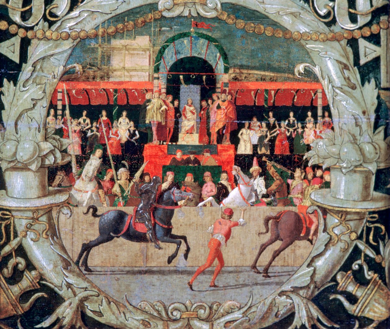 The Rape of the Sabines ennen signaalia, c1490 tekijältä Domenico Morone